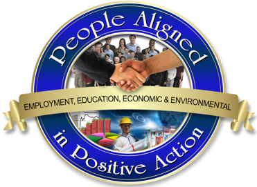 Logo promoting employment and education collaboration.