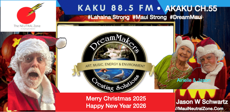 Santa wearing a red hat with a white pom-pom.